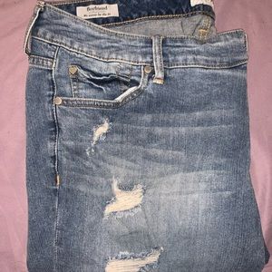 Destructed | Raw Hem | Skinny Ankle Jeans